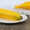 6pcs Artificial Lifelike Simulation Yellow Bananas Fake Fruit, 7.5X 1.25 Inches